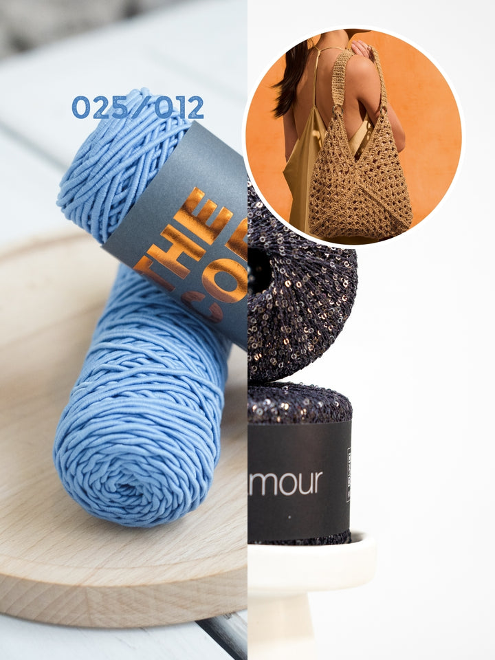 Haakpakket The Core Glamour granny square tas