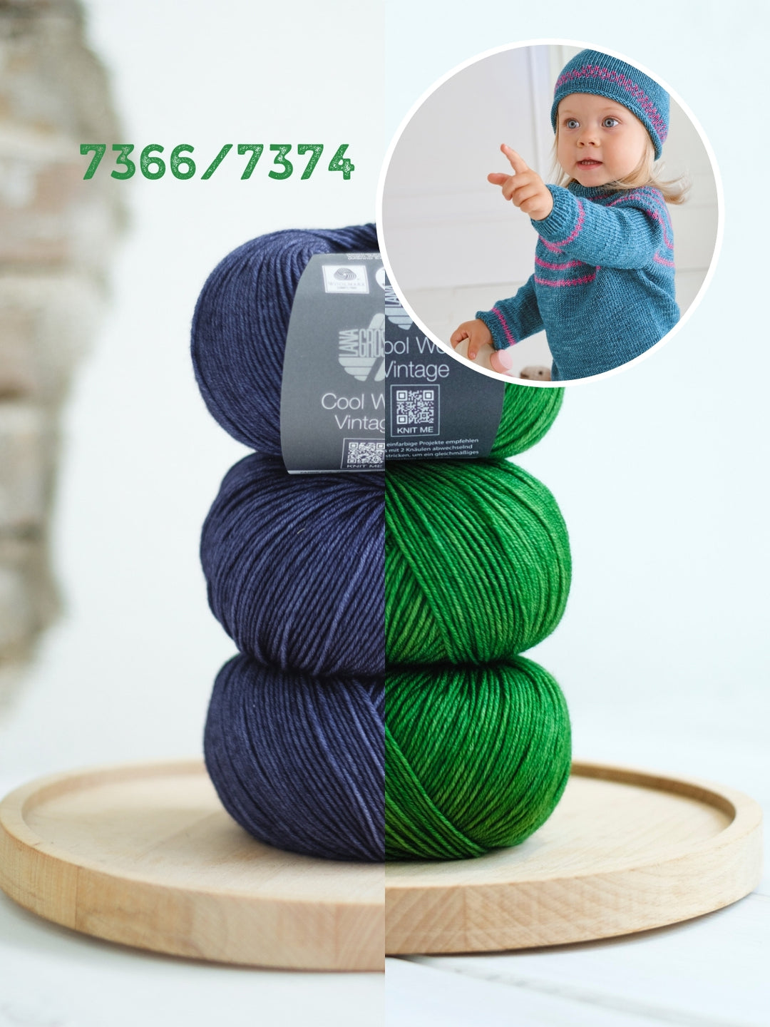 Breipakket Cool Wool Vintage trui + muts