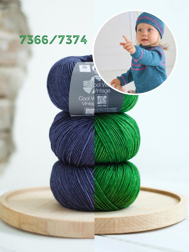 Breipakket Cool Wool Vintage trui + muts