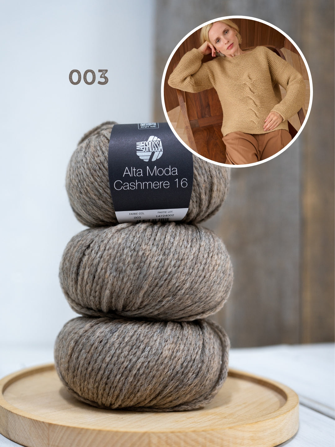 Breipakket Alta Moda Cashmere 16 trui met kabels
