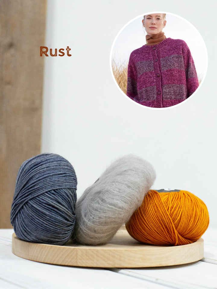 Breipakket Cool Wool Vintage Silkhair strepenvest