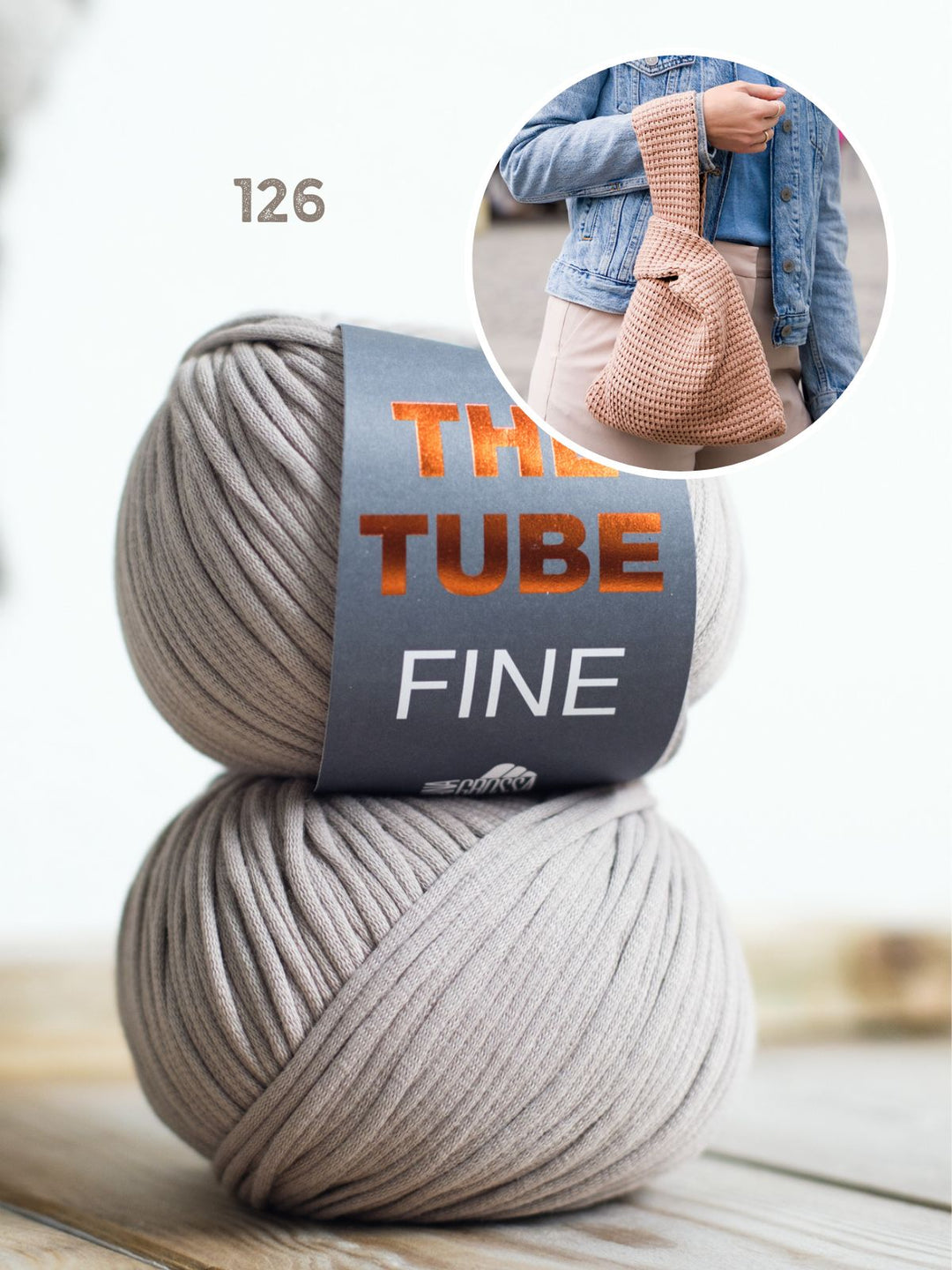 Tunisch haakpakket The Tube Fine tas