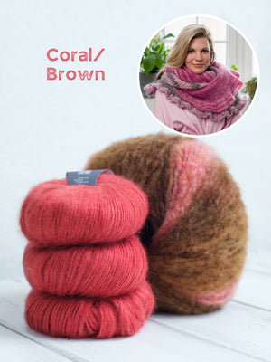 Coral/Brown