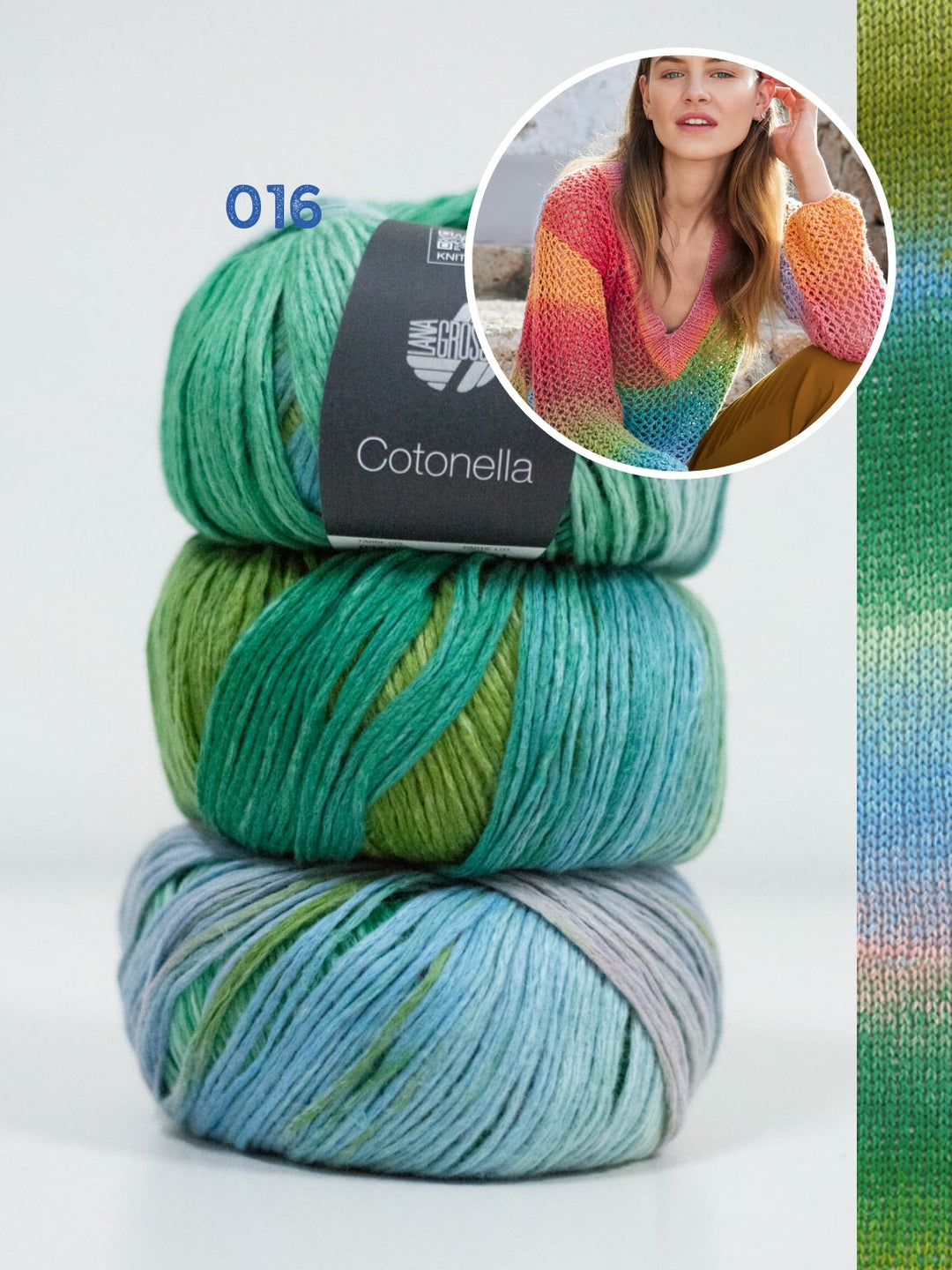 Breipakket Cotonella trui met ajourpatroon