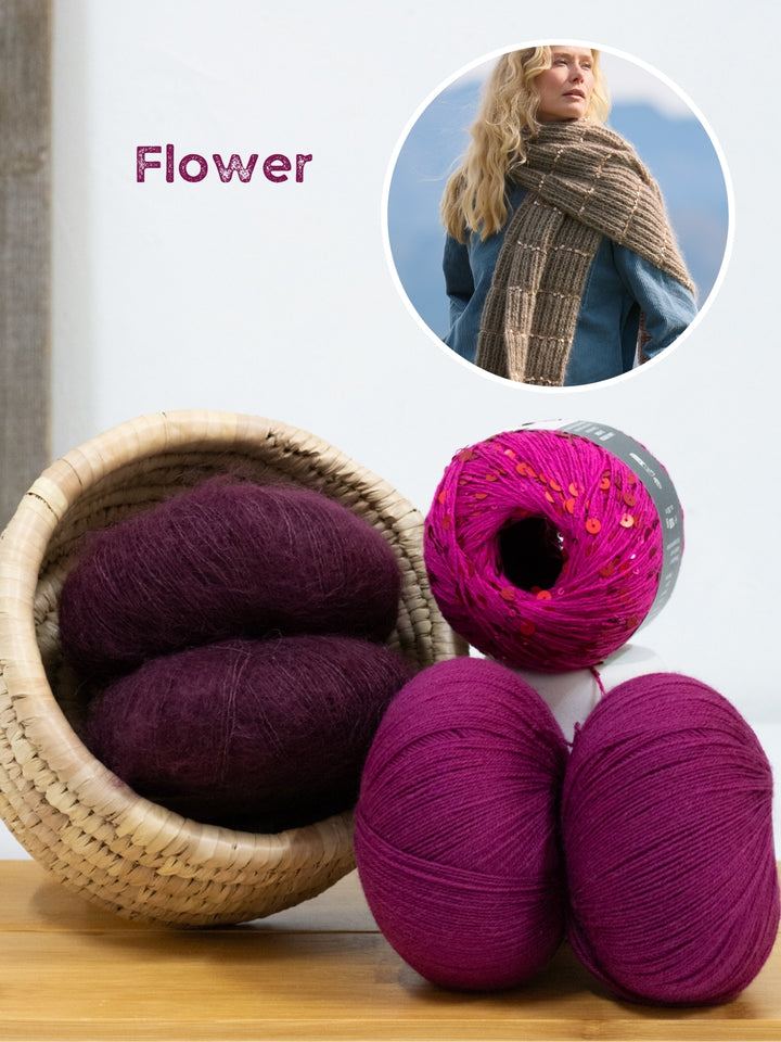 Haakpakket Cool Wool Lace Silkhair Cosmo sjaal