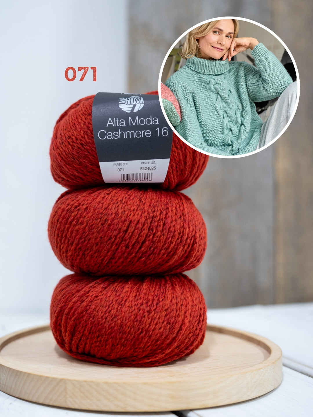 Breipakket Alta Moda Cashmere 16 kabeltrui