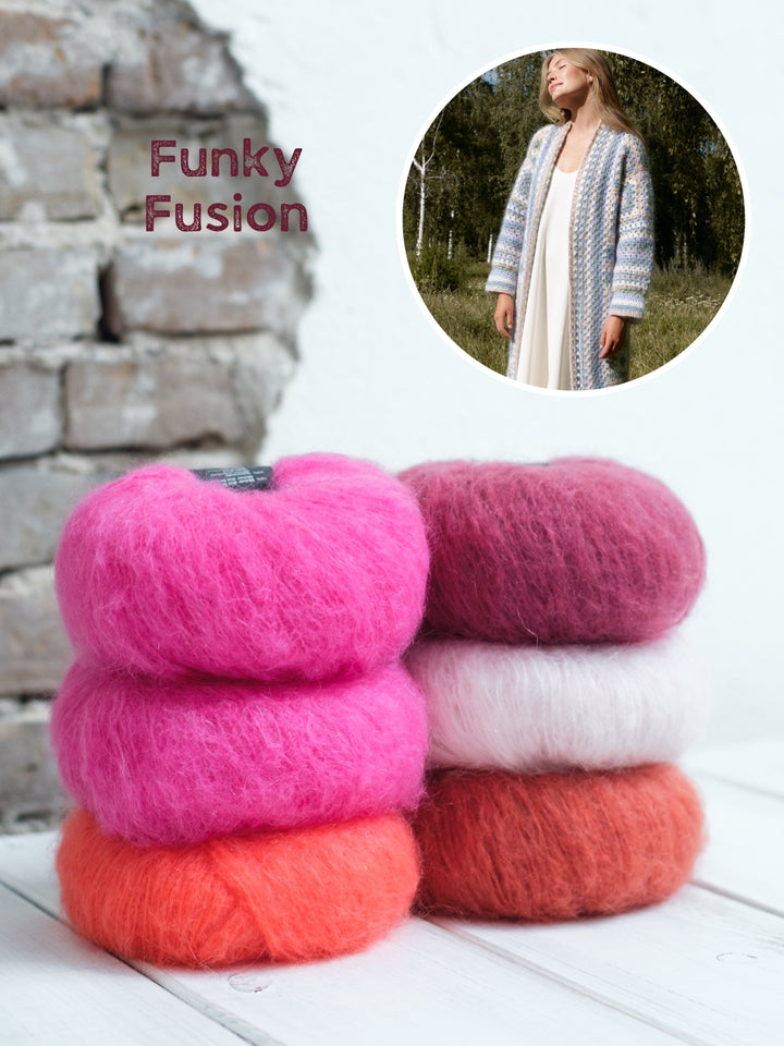 Haakpakket Mohair Moda granny mantel