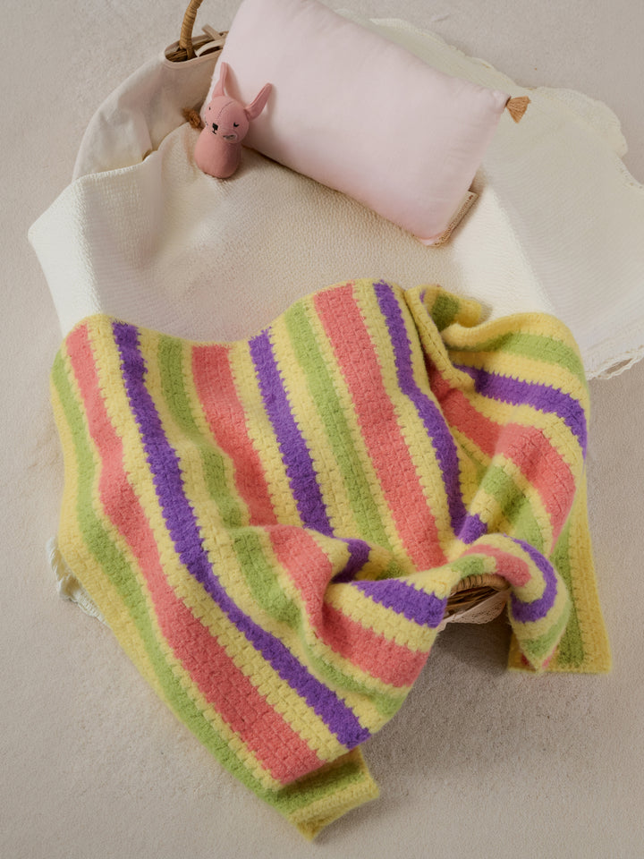 Haakpakket Cosy Socks gestreept babydeken
