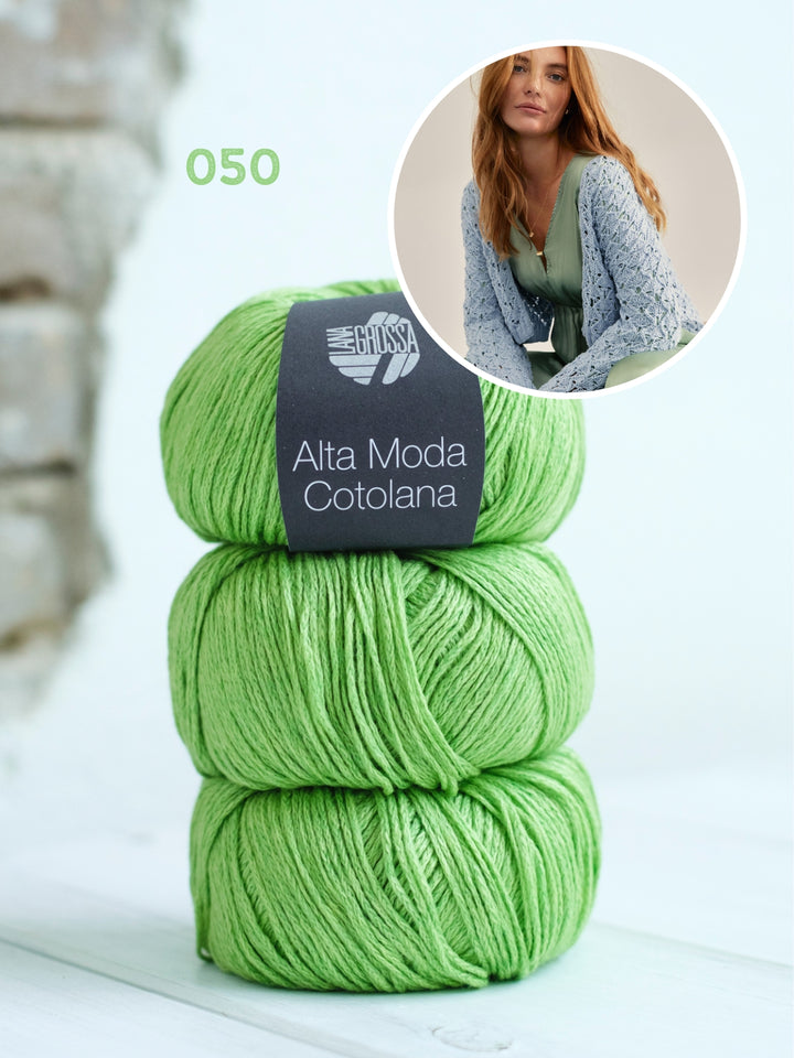 Breipakket Alta Moda Cotolana cardigan in ajourpatroon