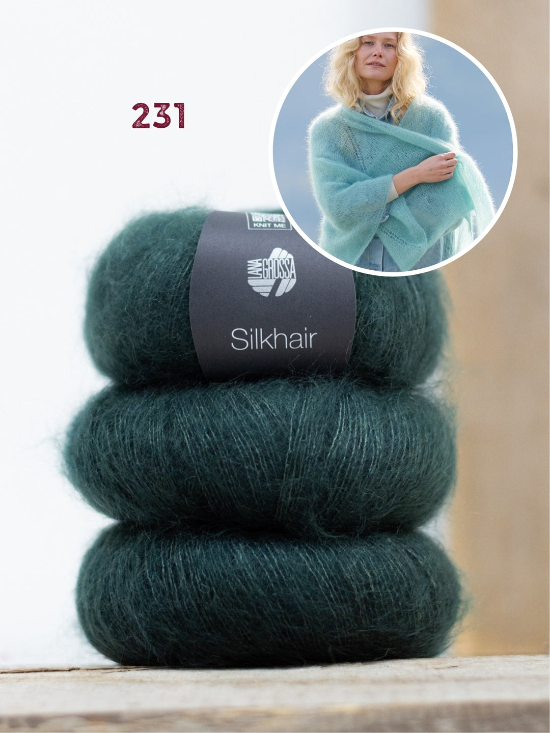 Breipakket Silkhair stola