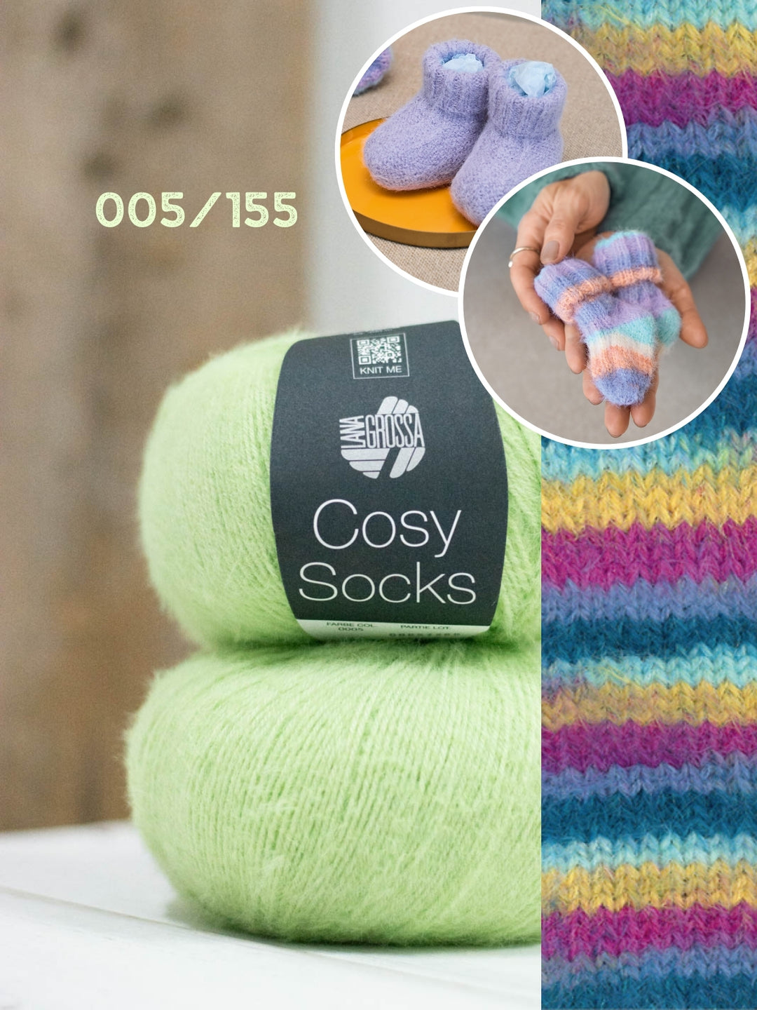 Breipakket Cosy Socks set babysokken/schoenen