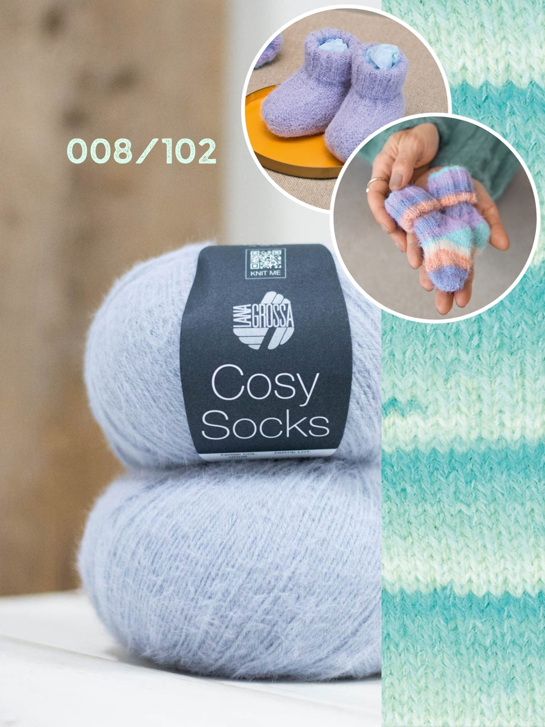 Breipakket Cosy Socks set babysokken/schoenen