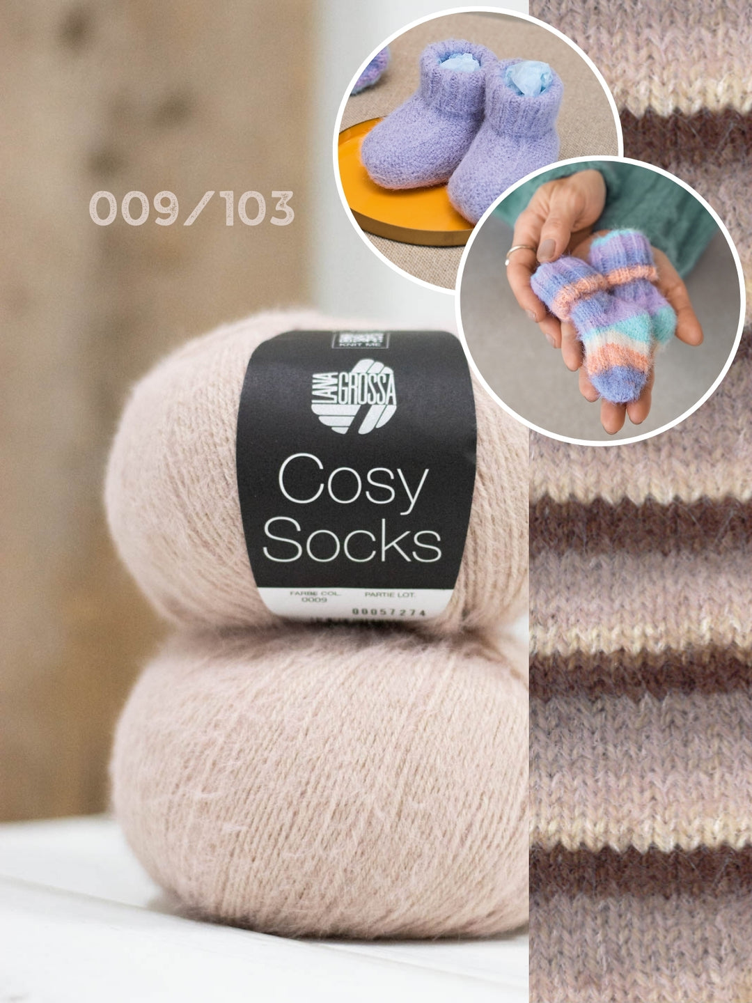 Breipakket Cosy Socks set babysokken/schoenen