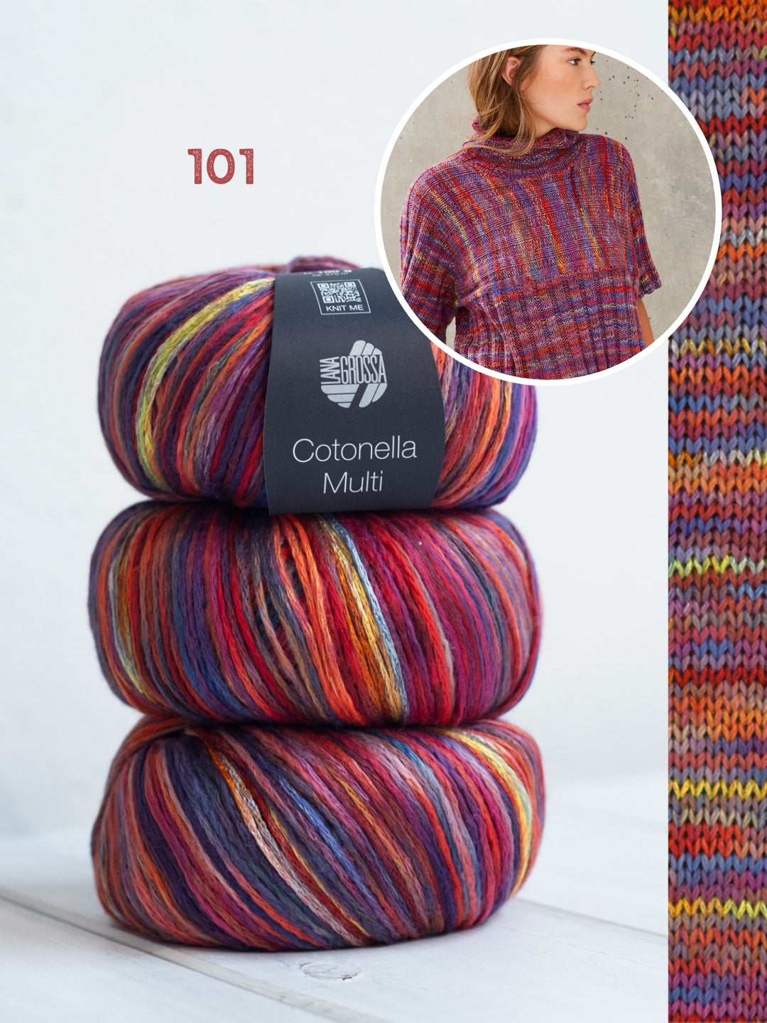 Breipakket Cotonella Multi trui met korte mouwen