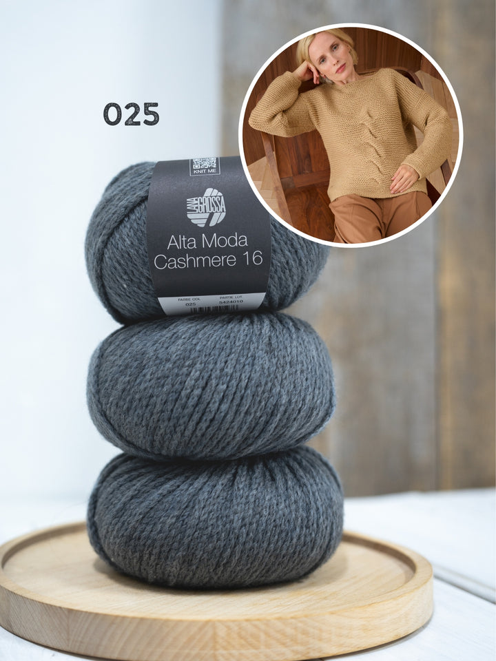 Breipakket Alta Moda Cashmere 16 trui met kabels