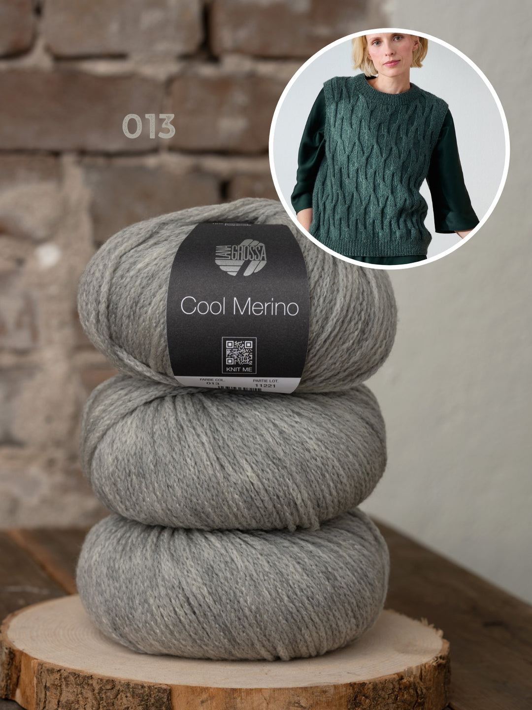 Breipakket Cool Merino spencer met textuur