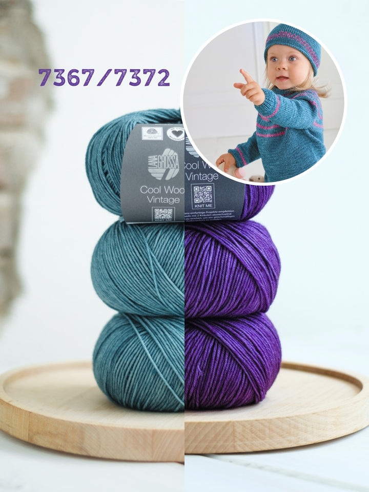 Breipakket Cool Wool Vintage trui + muts