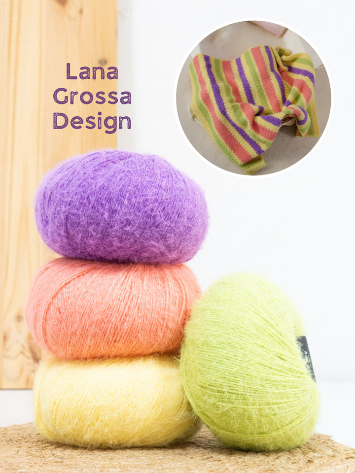 Haakpakket Cosy Socks gestreept babydeken