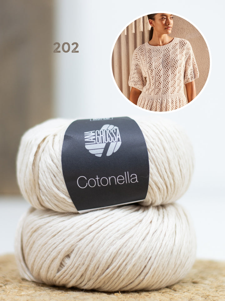 Breipakket Cotonella shirt met ajourpatroon