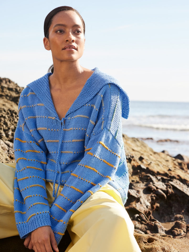 Breipakket Cotonella trui met streepjes