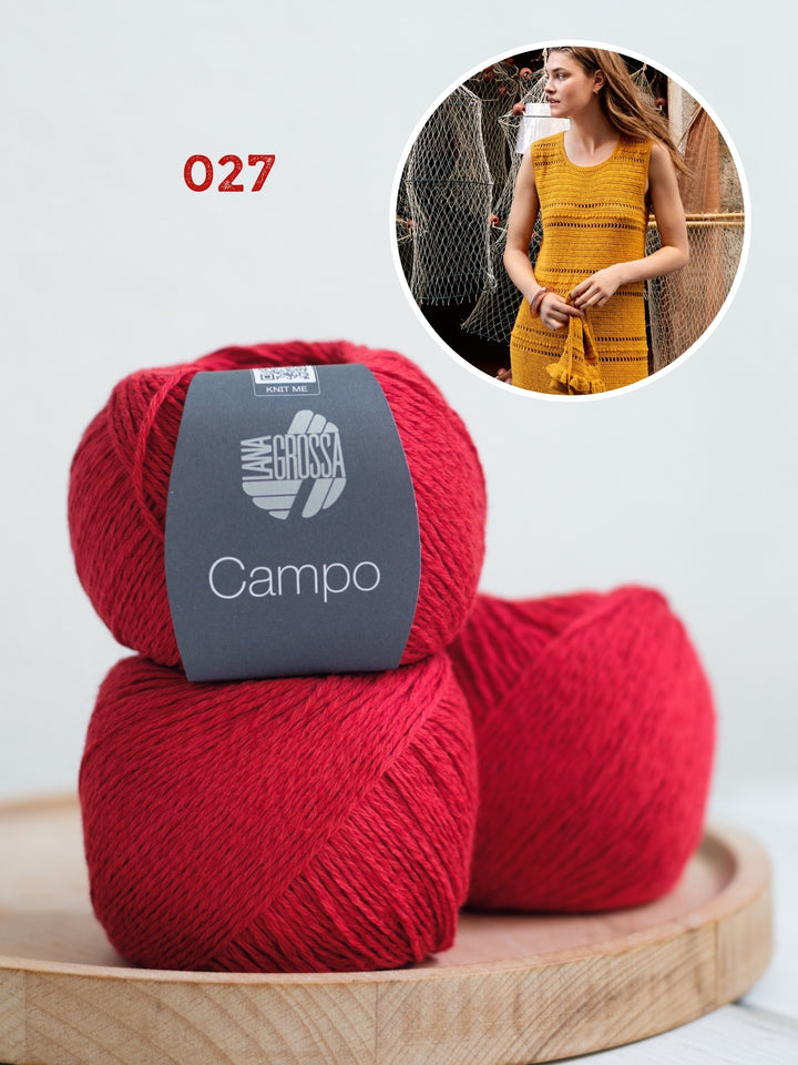 Haakpakket Campo jurk in stekenmix