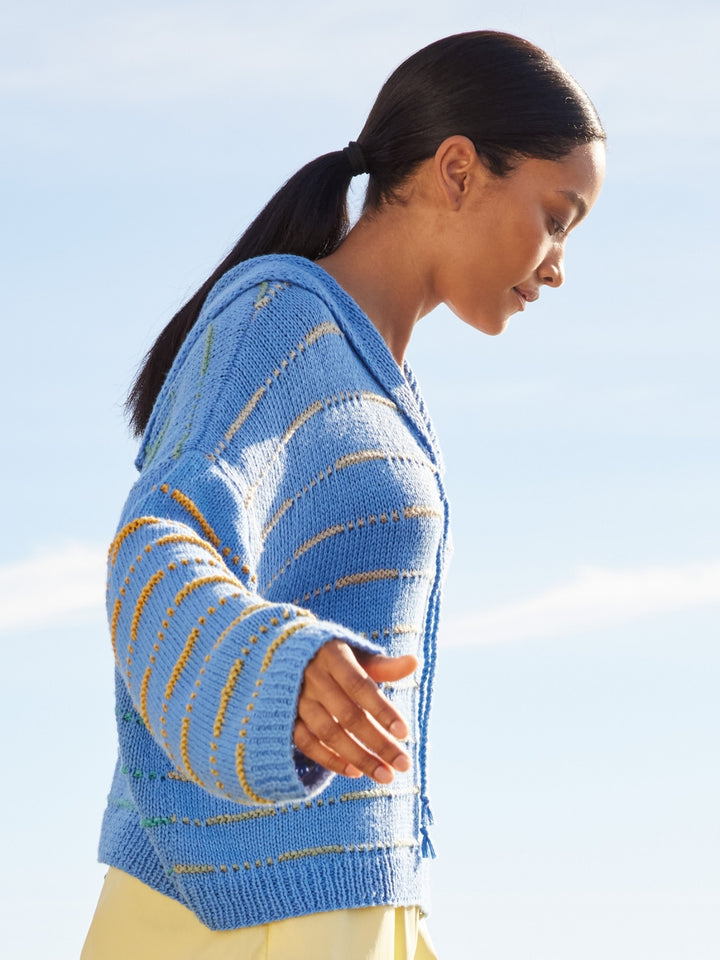 Breipakket Cotonella trui met streepjes