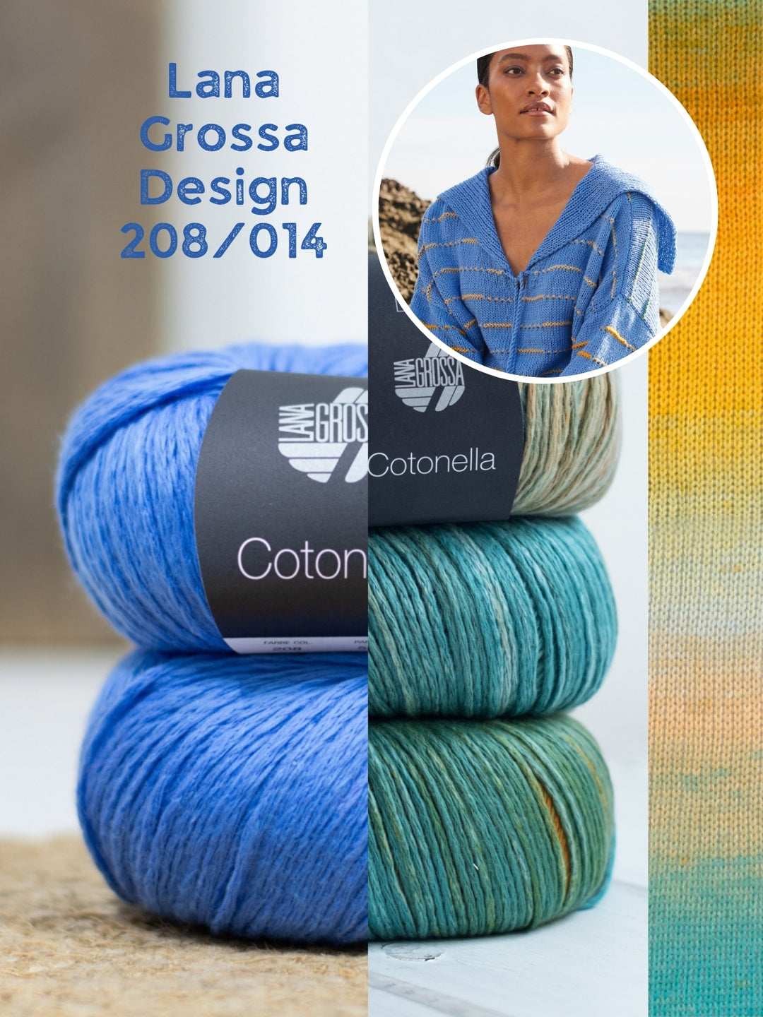 Breipakket Cotonella trui met streepjes