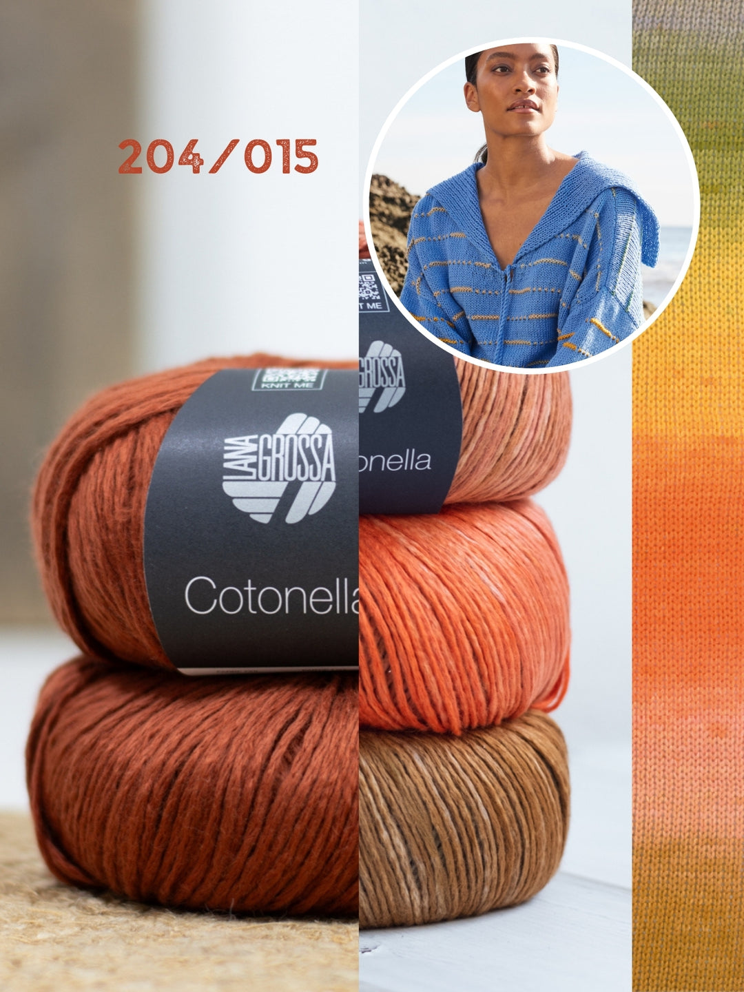 Breipakket Cotonella trui met streepjes