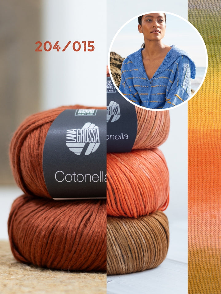 Breipakket Cotonella trui met streepjes