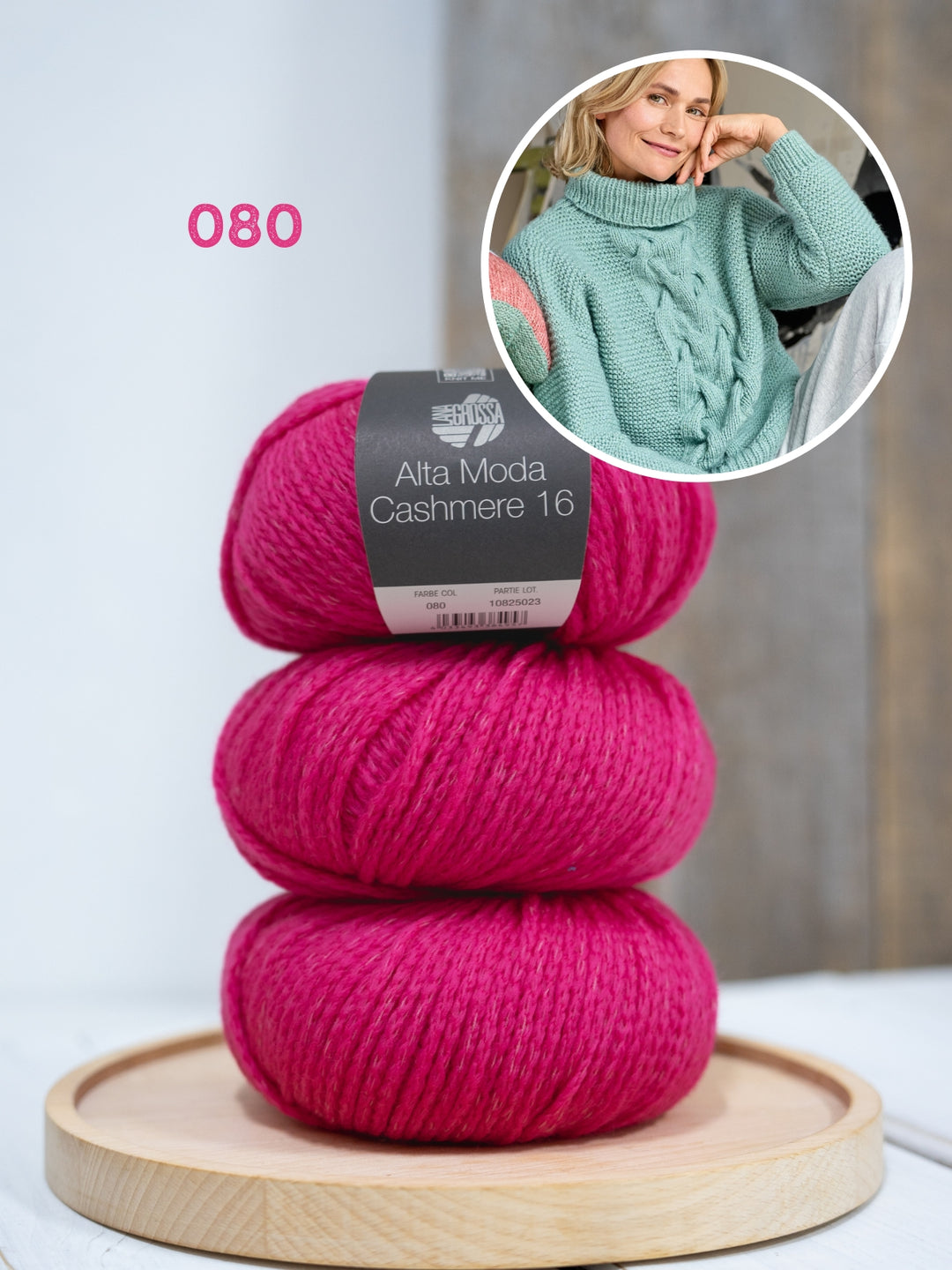 Breipakket Alta Moda Cashmere 16 kabeltrui