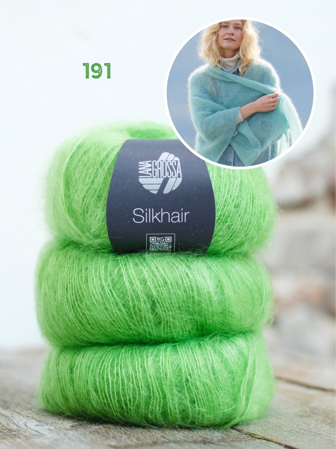 Breipakket Silkhair stola