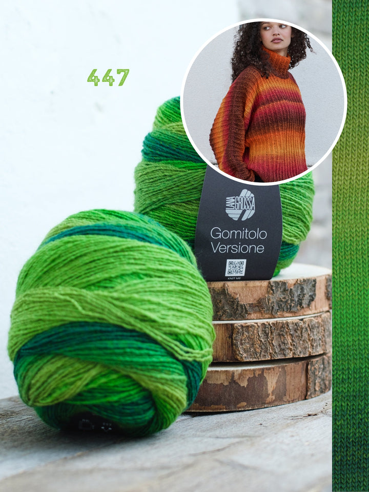 Breipakket Gomitolo Versione top-down trui met vleermuismouwen
