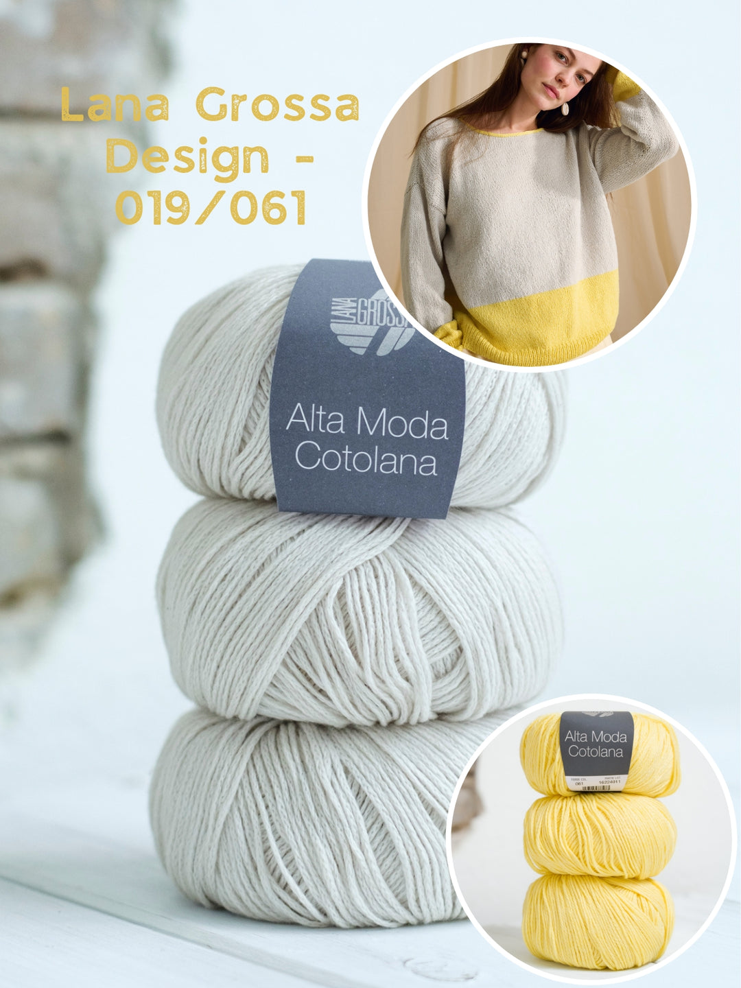 Breipakket Alta Moda Cotolana colorblock trui