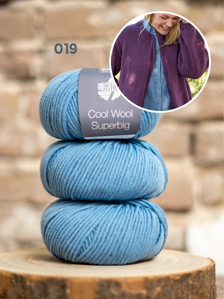 Breipakket Cool Wool Superbig top-down oversized vest