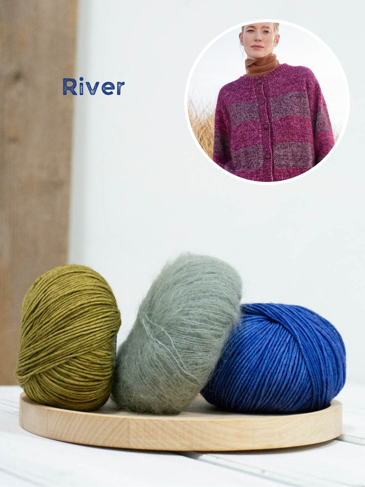 Breipakket Cool Wool Vintage Silkhair strepenvest