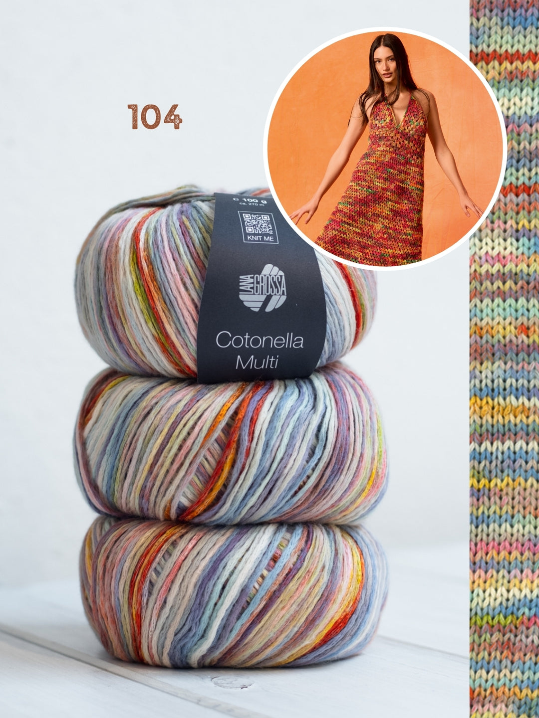 Haakpakket Cotonella Multi halter jurk