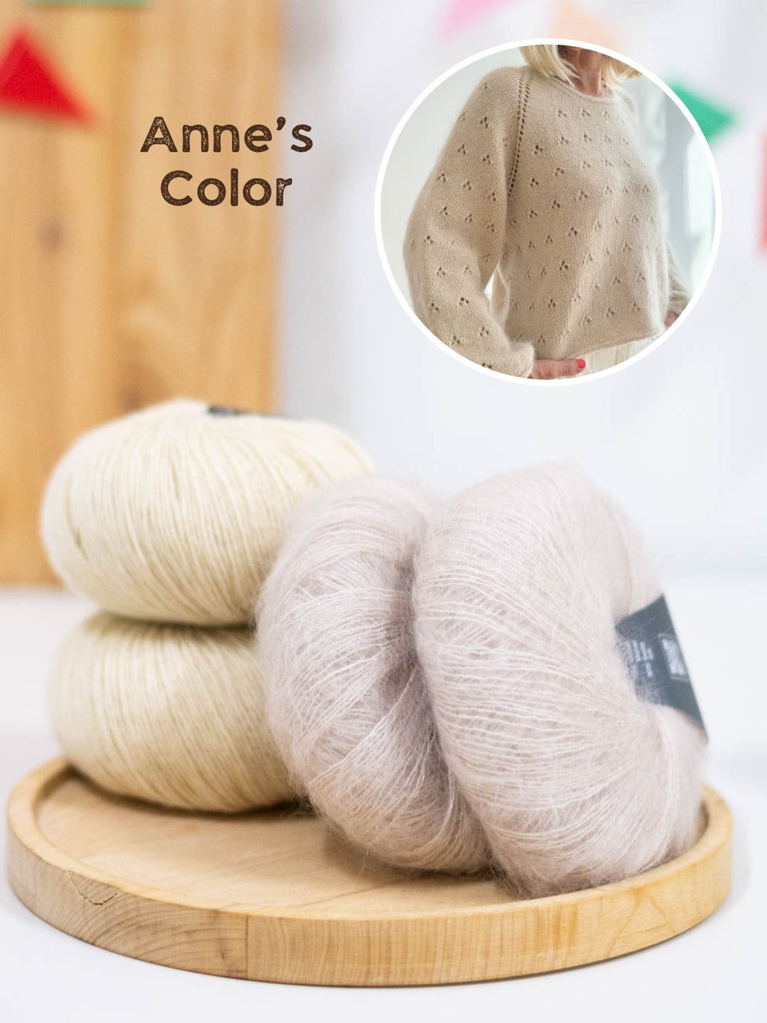 Breipakket Lillie Sweater - Kolibri by Johanna