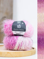 123 Roodpaars/Fuchsia/Roze/Roze/Ruw wit/Schelp