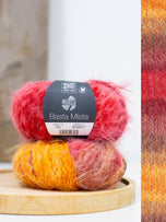 124 Grijsbruin/Camel/Saffraangeel/Oranje/Grijs-/Donkerrood/Rood