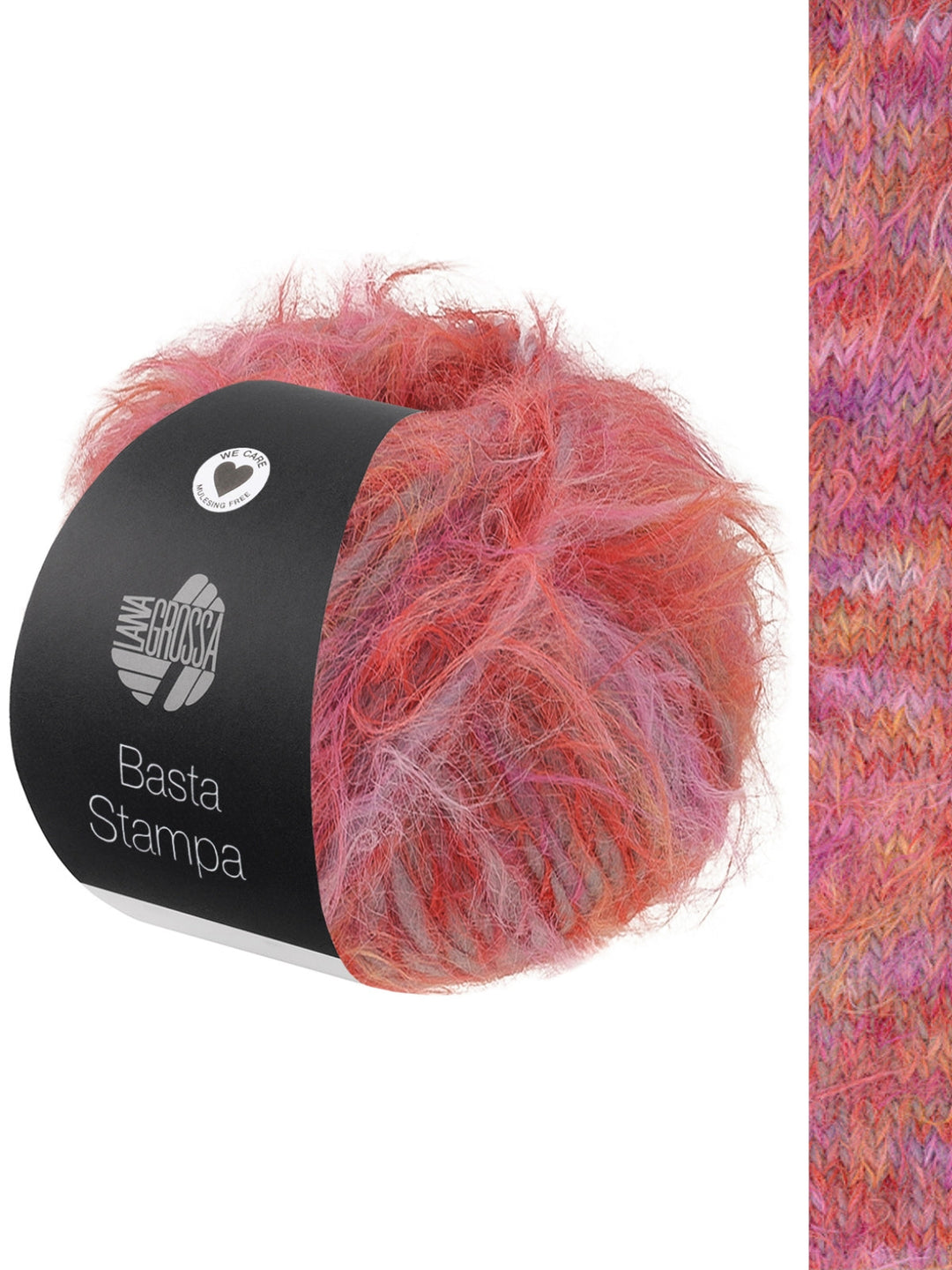 Basta Stampa 206 Geel/Oranje/Roze/Pink/Wit/Lichtgrijs