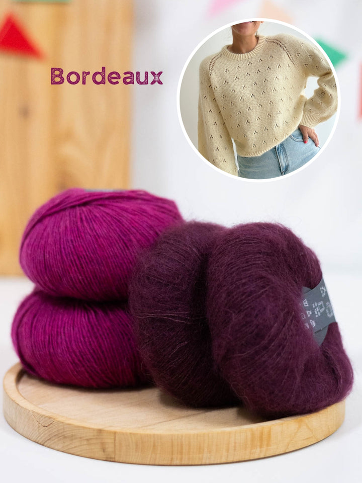 Breipakket Lillie Sweater - Kolibri by Johanna