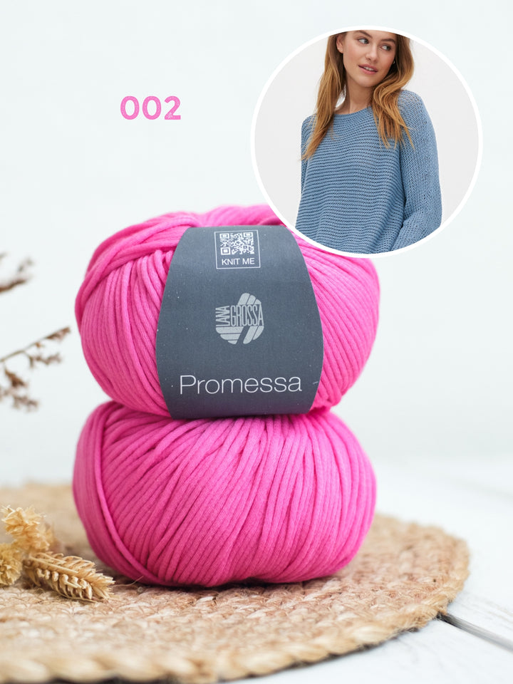 Breipakket Promessa pullover in ribbelpatroon