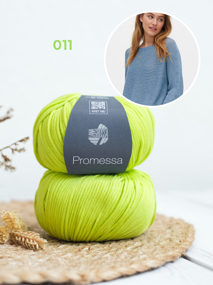 Breipakket Promessa pullover in ribbelpatroon