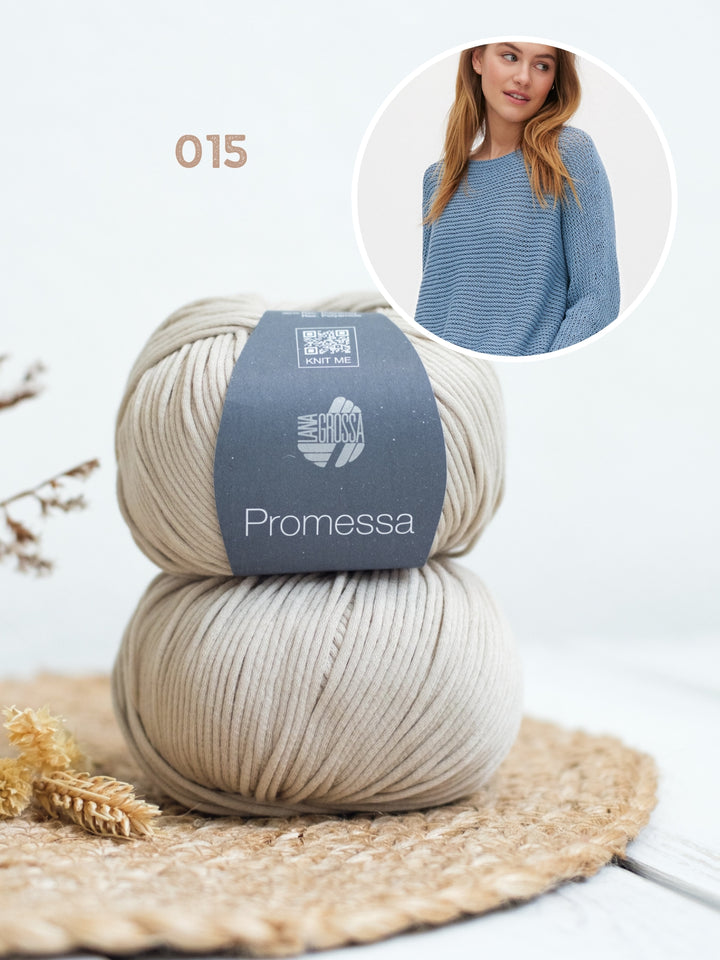 Breipakket Promessa pullover in ribbelpatroon