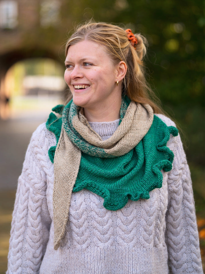 Breipakket Cool Wool Vintage Soffio sjaal met ruches - Tanja Steinbach