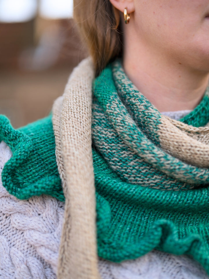 Breipakket Cool Wool Vintage Soffio sjaal met ruches - Tanja Steinbach