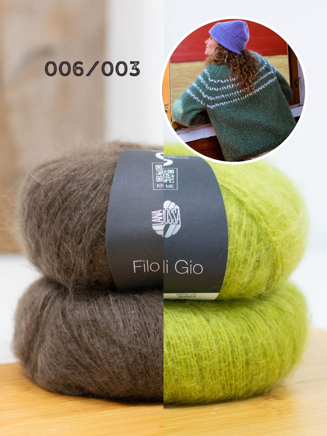 Breipakket Filo Di Gio trui met zigzagpas