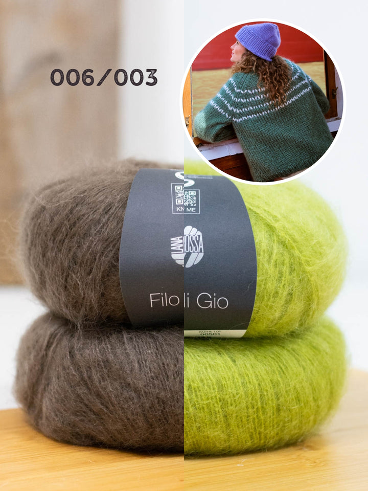 Breipakket Filo Di Gio trui met zigzagpas