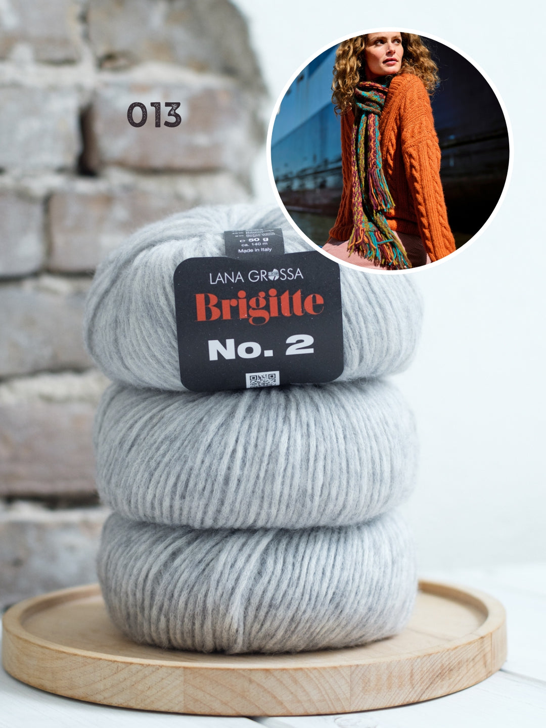 Breipakket Brigitte No. 2 kabeltrui met v-hals