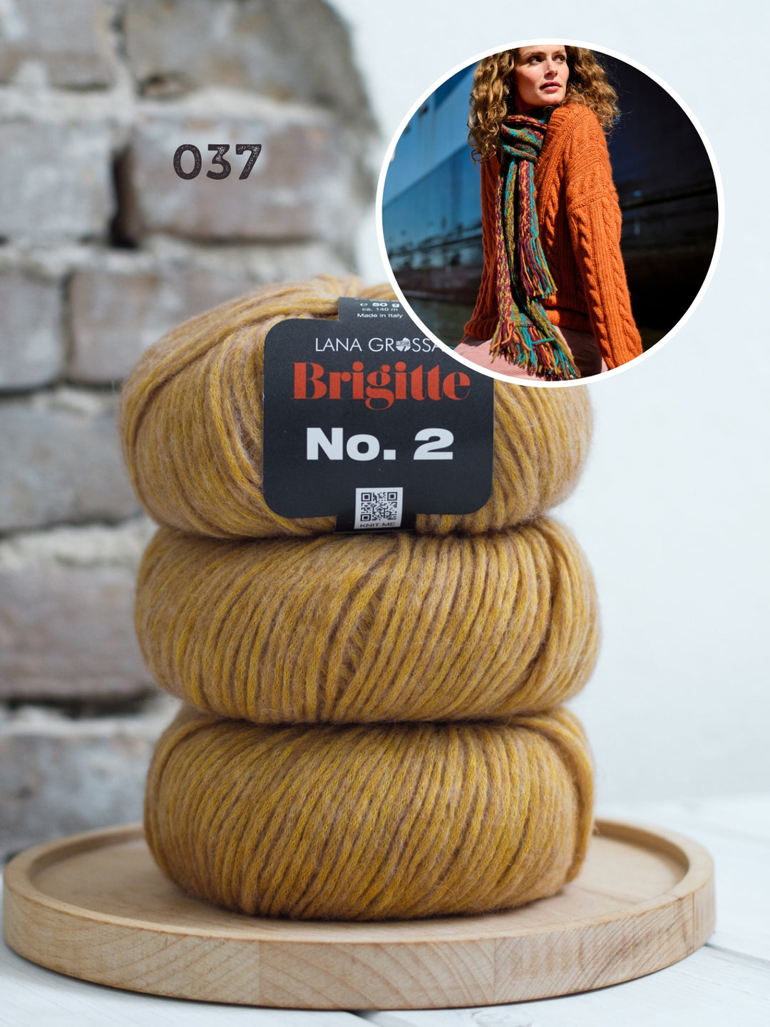 Breipakket Brigitte No. 2 kabeltrui met v-hals